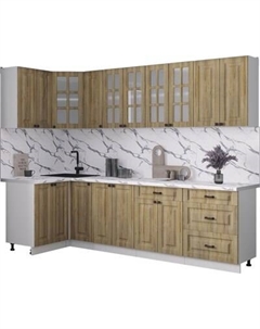 Кухонный гарнитур Интерлиния Мила Деко 1.2x2.7