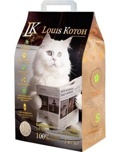 Наполнитель для туалета Louis Котон 6л/3кг Louis котон
