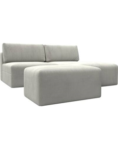 Комплект мягкой мебели Лига Диванов Лига-060 НПБ угол универсальный с пуфом / 129679 Лига диванов