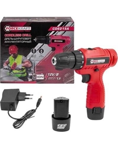 Аккумуляторная дрель-шуруповерт ForceKraft 64 833 / FK-CD6215A Forcekraft