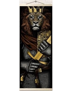 Картина по номерам Молли Лев 35x88 / HRP0041 Molli