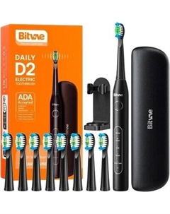 Ультразвуковая зубная щетка Bitvae BV D2 Daily Toothbrush+8 насадок+чехол+крышка+щеткодержатель