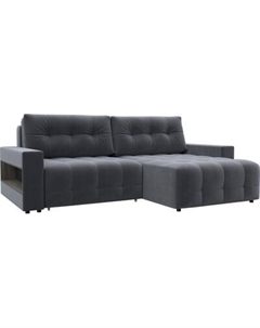 Диван угловой Лига Диванов Лига-053 НПБ угол универсальный с полками / 128938 Лига диванов