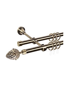 Карниз для штор АС ФОРОС Grace D16Г/16Г + наконечники Шишка Ас форос