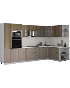 Кухонный гарнитур Интерлиния Мила Деко 1.88x3.4 PR