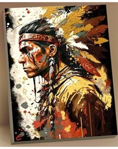 Картина по номерам Флюид Индейский вождь 40x50 / HR0599