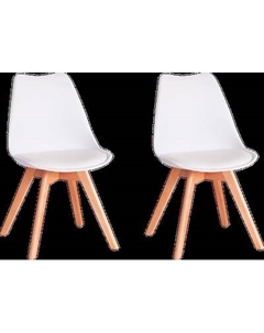 Набор стульев Tetchair Tulip дерево/пластик/экокожа