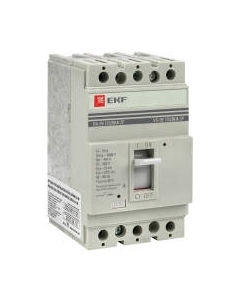 Выключатель автоматический EKF PROxima ВА-99 125/50А 3P 25кА / mccb99-125-50 Ekf