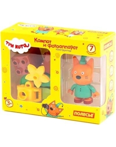 Конструктор Полесье Макси. Три кота. Компот и фотоаппарат / 63738