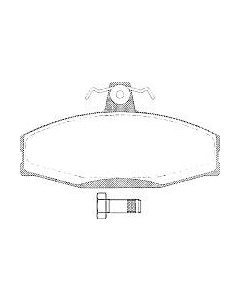 Тормозные колодки AP 05P651 Ap