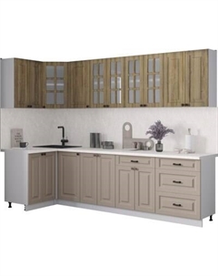 Кухонный гарнитур Интерлиния Мила Деко 1.2x2.8