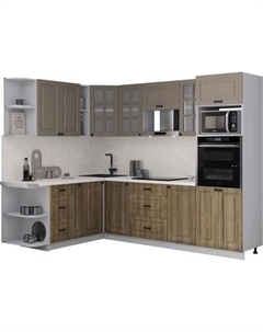 Кухонный гарнитур Интерлиния Мила Деко 1.88x2.6 LV