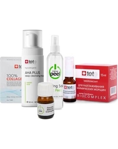 Набор косметики для лица TETe Cosmeceutical New Peel + TETe Микронидлинг глубокая проработка Tete cosmeceutical