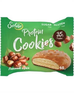 Набор протеинового печенья Solvie Protein Cookie Лесной орех с молочной карамелью