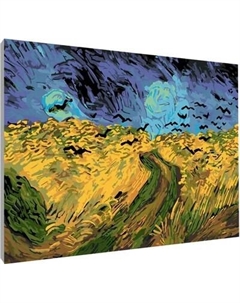Картина по номерам PaintLine Ван Гог. Пшеничное поле с воронами / PL-00182 Paintline