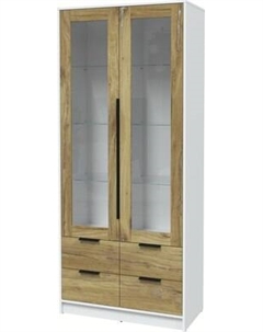 Шкаф с витриной Интерлиния Концепт КТ-ШВ2
