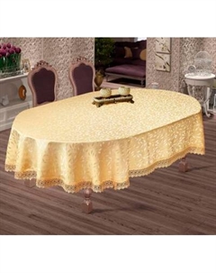 Скатерть DO&CO c гипюром 160x220 / 8525 Do&co