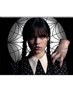 Картина по номерам Флюид Семейка Аддамс. Уэнзди 40x50 / BHR0551