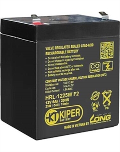 Аккумуляторная батарея Kiper HRL-1225W F2 12V/6Ah