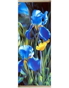Картина по номерам Флюид Ирисы 35x88 / HRP0129