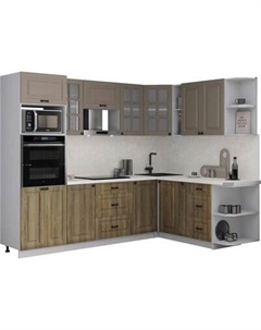 Кухонный гарнитур Интерлиния Мила Деко 1.88x2.6 PR