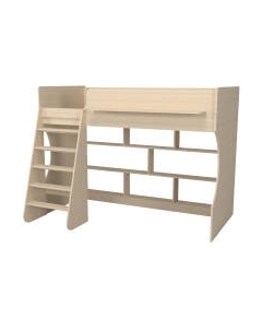 Кровать-чердак детская Можга Капризун 1 с полками / Р432