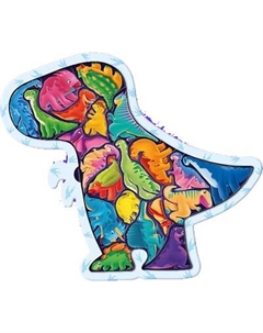 Развивающая игра Puzzle Time Пазл. Веселые динозаврики / 10757223 Puzzle time