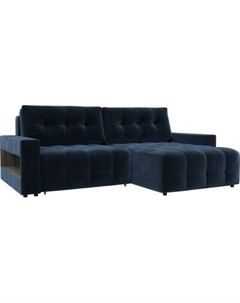 Диван угловой Лига Диванов Лига-053 НПБ угол универсальный с полками / 128947 Лига диванов