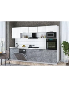 Кухонный гарнитур Интерлиния Мила Gloss 3.0-ПМ1
