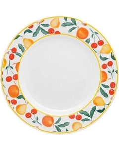 Тарелка столовая обеденная Oxford Flamingo Fruits 90519 SA02-9410