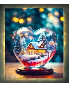 Картина по номерам Молли Снежный шар с любовью 40x50 / LHR0012 Molli