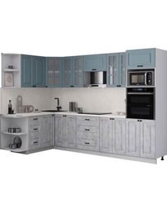Кухонный гарнитур Интерлиния Мила Деко 1.68x3.0 LV