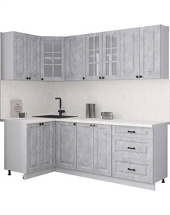 Кухонный гарнитур Интерлиния Мила Деко 1.2x2.2