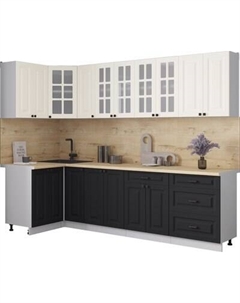 Кухонный гарнитур Интерлиния Мила Деко 1.2x2.7