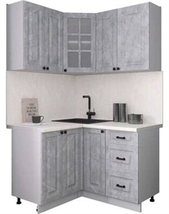 Кухонный гарнитур Интерлиния Мила Деко 1.2x1.3