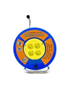 Удлинитель на катушке Glanzen EB-20-014