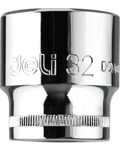Головка слесарная Deli Торцевая шестигранная / EDQ4032