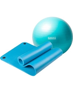 Набор для фитнеса Sundays Fitness Фитбол 75см IR97403 + Коврик 1.2см IR97506 Sundays fitness