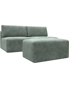 Комплект мягкой мебели Лига Диванов Лига-060 НПБ с пуфом / 129671 Лига диванов