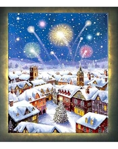 Картина по номерам Молли Салют над городом 40x50 / LHR0016 Molli