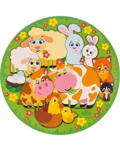 Развивающий игровой набор Лесная мастерская Животные и детеныши / 3504289