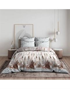 Комплект постельного белья ВАСИЛИСА Семейный Морозная свежесть / 326473 Василиса