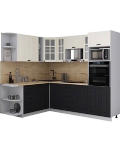 Кухонный гарнитур Интерлиния Мила Деко 1.88x2.4 LV