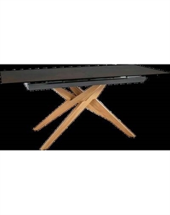 Обеденный стол Signal Loreto Ceramic Ossido Bruno 180-230x90