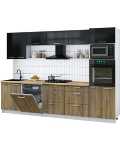 Кухонный гарнитур Интерлиния Мила Gloss 3.0-ПМ1