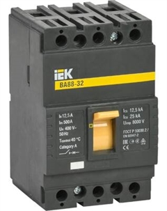 Выключатель автоматический IEK ВА88-32 3Р 12.5А 25кА / SVA10-3-0012 Iek