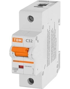 Выключатель автоматический TDM ВА47-125 1Р 32А 15кА С / SQ0208-0053 Tdm