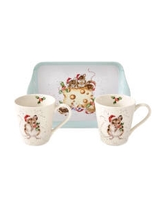 Набор для чая/кофе Royal Worcester Wrendale Designs. Christmas. Мыши / X0011659156 Royal worcester
