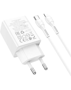 Зарядное устройство сетевое Hoco N69 + кабель Ligthing-Type-C