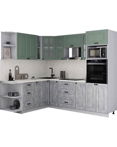 Кухонный гарнитур Интерлиния Мила Деко 1.88x2.4 LV